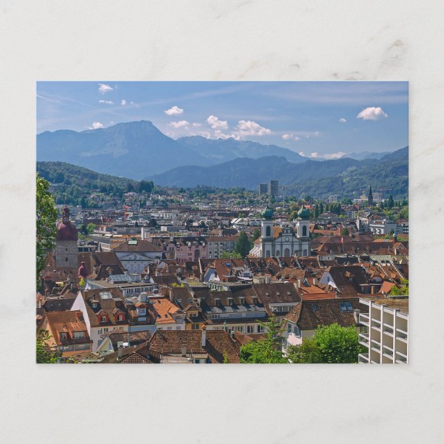 Luserne Cityscape View-vykort Vykort (Framsida)