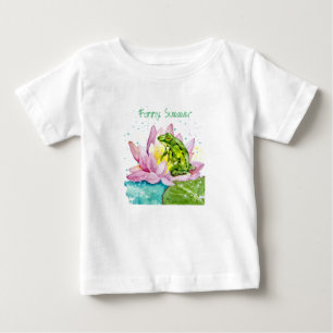Lusgroda på lotus t shirt