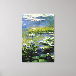 Lush Agapanthus Flowers vid Giverny Canvastryck