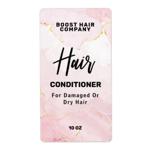 Lush Bläck Rosa Shampoo-etiketter Fraktsedel