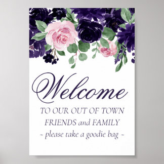 Lush-Blommar | Lila och Rosa ut ur egna gäster Poster