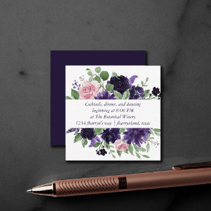 Lush-Blommar Mottagning av Lila och Rosa ros Tilläggskort