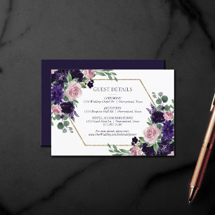 Lush-Blommar Uppgifter om Lila och Rosa ros gäst Tilläggskort