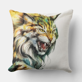 Lush Cat Pillow Mysigt Decor for Cat Lovers Kudde