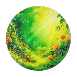 Lush Garden Sunlight Scene