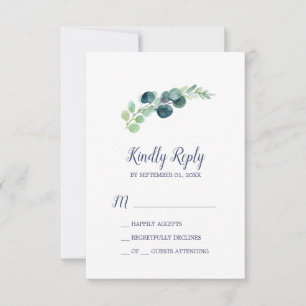 Lush Greenery & Eucalyptus Simple OSA kort