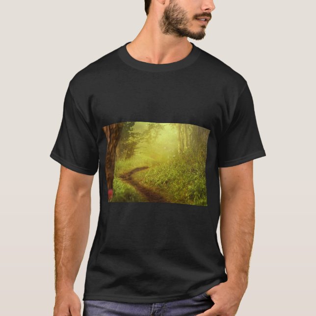 Lush Greenery Nature T Shirt (Framsida)