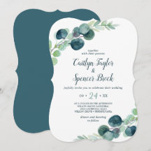 Lush Greenery och Eucalyptus Avslappnad Bröllop