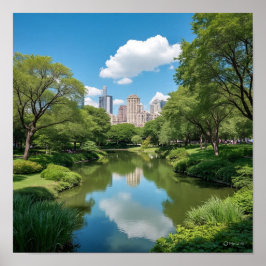 Lush Greenery Urban Oasis Poster