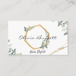 Lush Grey blommigt Ro Guld Visitkort