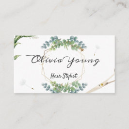 Lush Grey-blommigten, naturlig Dandelion Visitkort