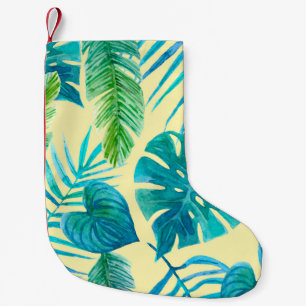 Lush Grey från tropiska växter från djungel. Slutl Liten Julstrumpa