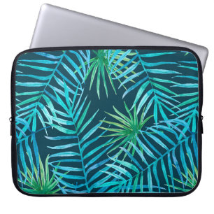 Lush grey of tropical Plant from djungle seaml Laptop Fodral