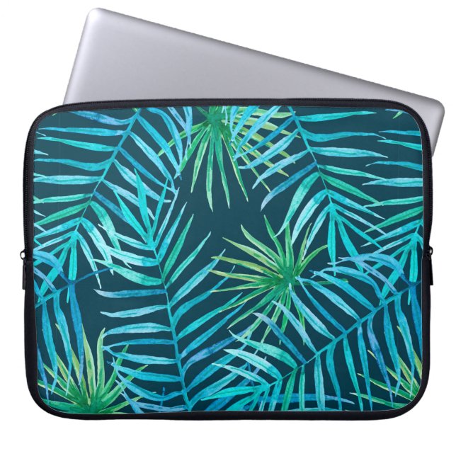 Lush grey of tropical Plant from djungle seaml Laptop Fodral (Framsidan)