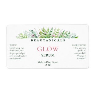 Lush Grey White Serum Labels Fraktsedel