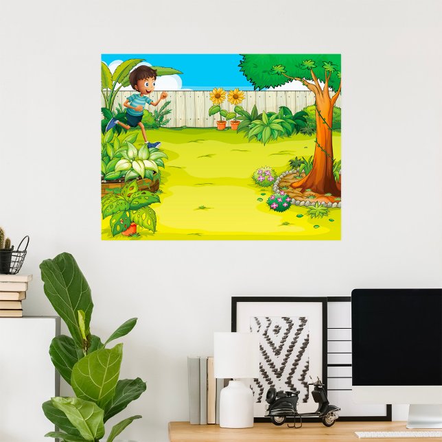 Lush Grönt Backyard Poster (Skapare uppladdad)