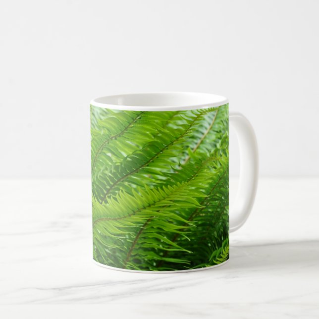 Lush grönt Ferns Kaffemugg (Framsida höger)