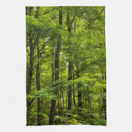 Lush Grönt Forest Acrylic Print Kökshandduk