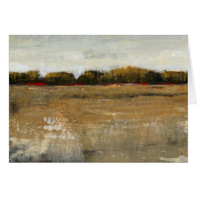 Lush Grönt landskap Hälsningskort (Framsidan Horizontal)