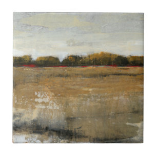 Lush Grönt landskap Kakelplatta