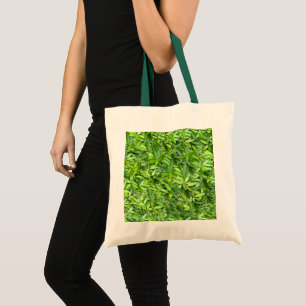 Lush Grönt Lövs Mönster - Natur botaniskt Tygkasse