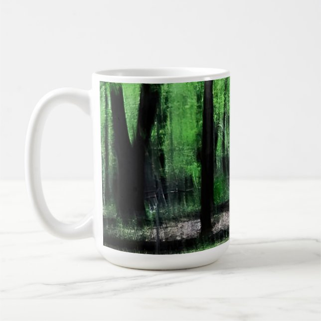 Lush Grönt Skogen Kaffemugg (Vänster)