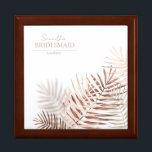 Lush Handflatan Löv Bröllop Bridesmaid Terra/Wht I Minnesask<br><div class="desc">En färg-palett i trendig i skugga av terra cotta, koppar och rost; mousserande geometrisk utformning av ramar och elegant, utgör grunden för denna spännande bröllop-svit. Oavsett om du planerar ett destinationsbröllop eller bor nära hemmet, gör den här känsliga designuppsättningen handflatan löv ett val att fånga öga. Den här koordinerande presentkortsdesignen...</div>