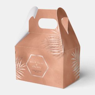 Lush Handflatan Löv Bröllop tack Terra Cotta ID956 Presentaskar