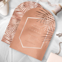 Lush Handflatan Löv Bröllop Terra Cotta Arch ID956