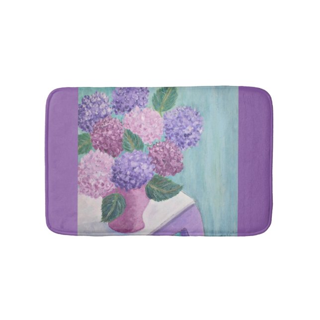 Lush Hydrangea Painting Badrumsmatta (Framsidan)