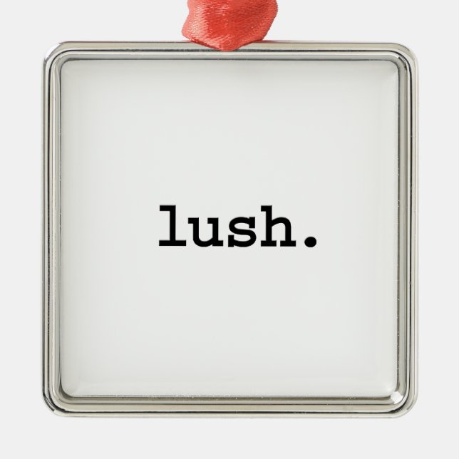 lush. julgransprydnad metall (Framsidan)