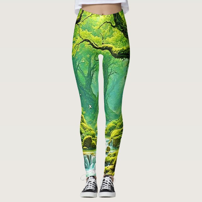 Lush Jungle Waterfall Bliss Leggings (Framsida)