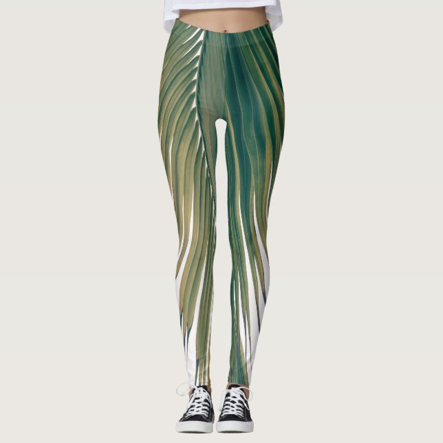 Lush Karibiska Handflatan 3 #handflatan#tropiskt Leggings (Framsida)