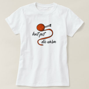 Lush Lava Orange Sticka Fast, Die Warm T-Shirt