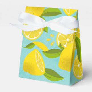 Lush Lemon - teal Party-favoritruta Presentaskar