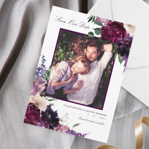 Lush Lila blommor Romantisk foto-Spara vårt datu Meddelande