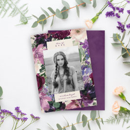 Lush Lila blommor | Romantisk Studenten Photo An Meddelande