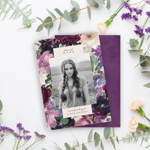 Lush Lila blommor   Romantisk Studenten Photo An Meddelande