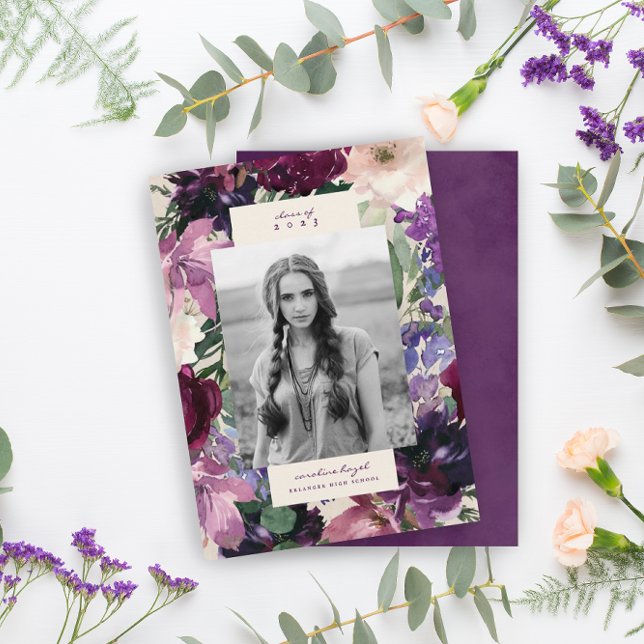 Lush Lila blommor | Romantisk Studenten Photo An Meddelande (Skapare uppladdad)