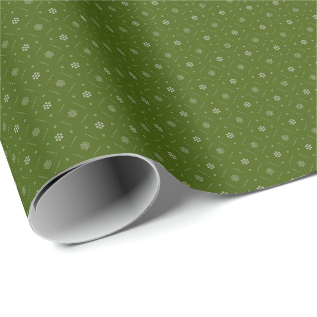 Lush Olive Luxury Gift Wrap - Timless Presentpapper (Rullad Hörn)