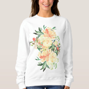 Lush Peach och Cream Bukett med rosor T Shirt