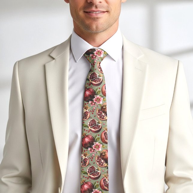 Lush Pomegranate Fruit and Flowers Pattern Slips (Skapare uppladdad)