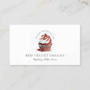 Lush Red Velvet Cuptårta Pastry Chef Visitkort