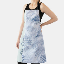 Lush Serene Blue Ferns på Grönt