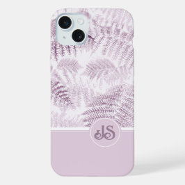 Lush Serene Rosa Ferns Monogram Initialer