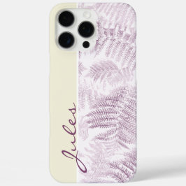 Lush Serene Rosa Ferns på Gult