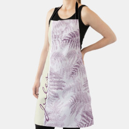Lush Serene Rosa Ferns på Gult