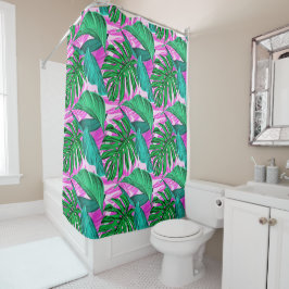 Lush Tropical Foliage Shower Curtain