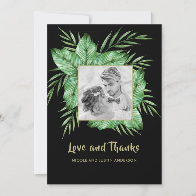 Lush Tropical Greenery Photo Tack (Framsida)