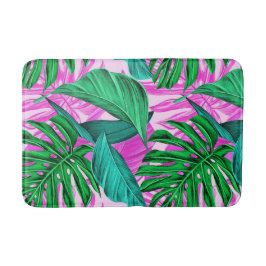 Lush Tropical Island Foliage Bath Mat Badrumsmatta